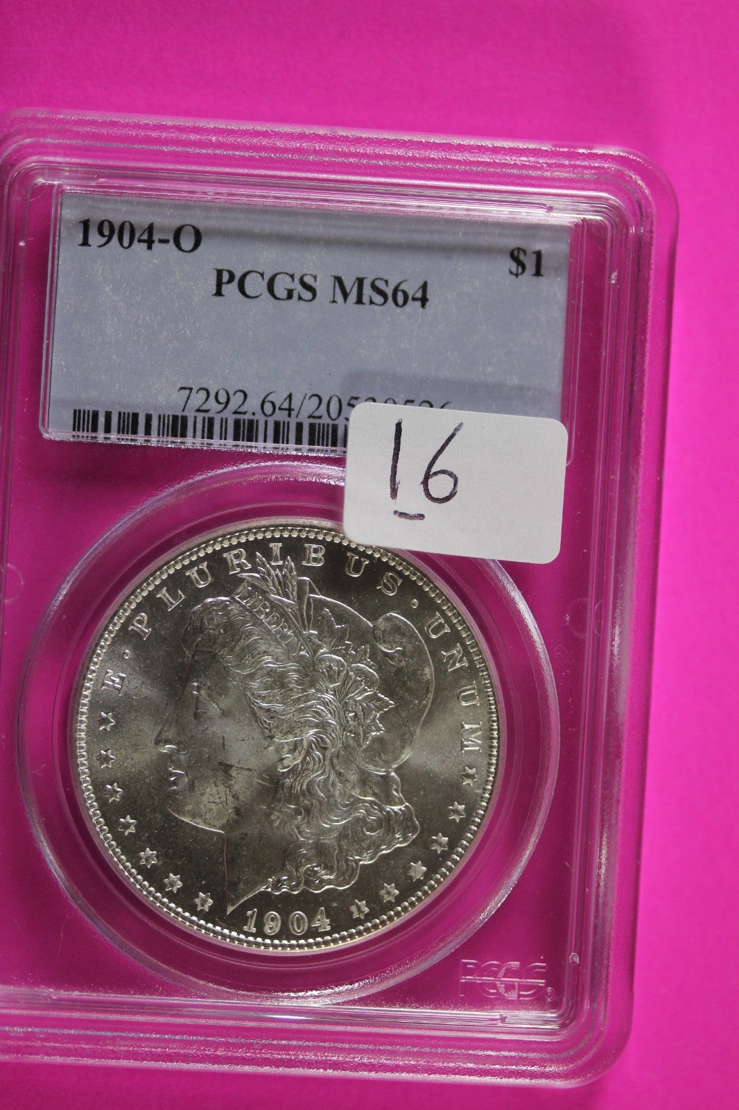 1904 O MS 64 Liberty Morgan Silver Dollar PCGS Graded Authentic Certified 16