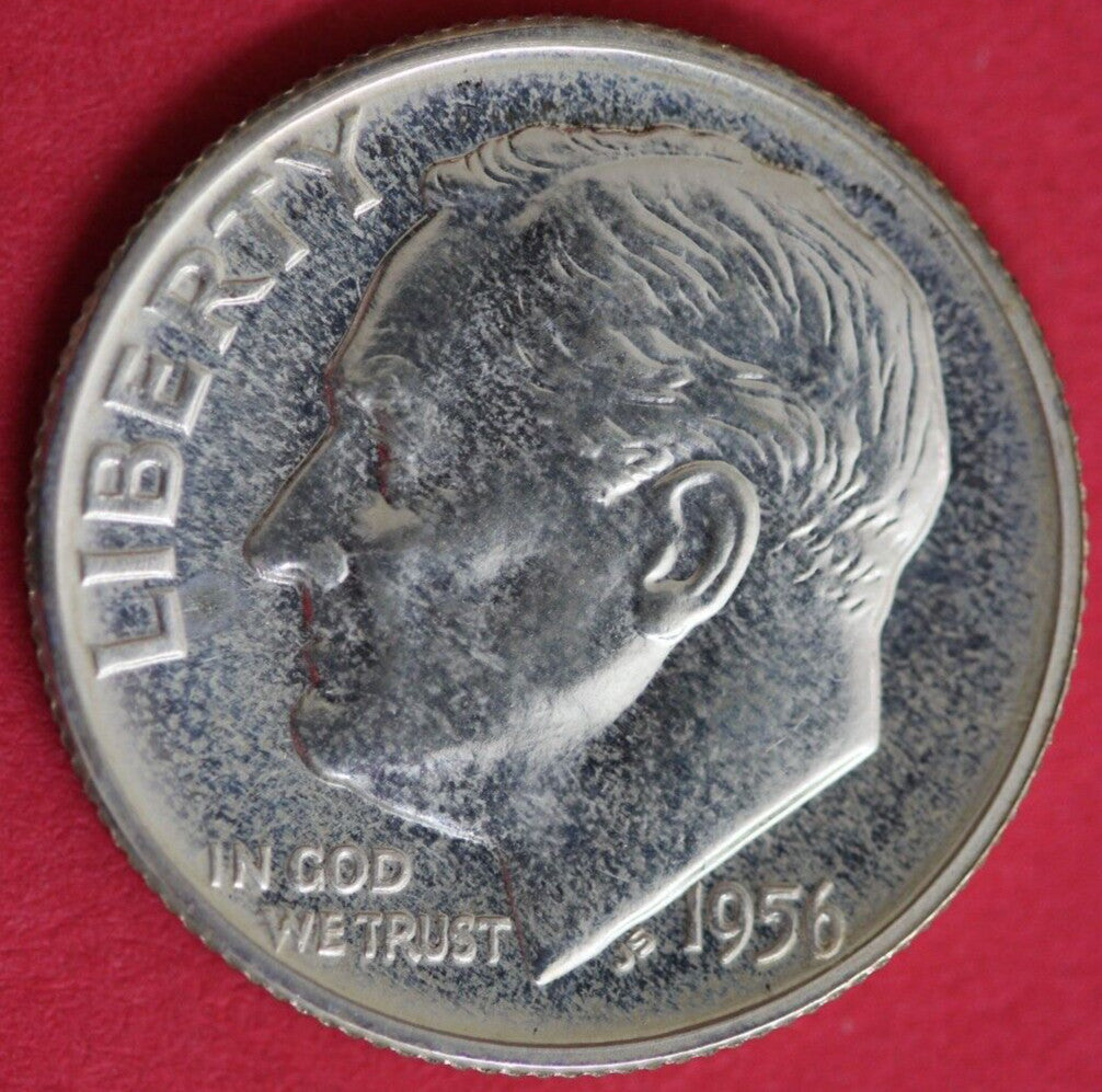 1956 Silver Proof Roosevelt Dime Exact Coin Shown Fast Shipping OCE 99