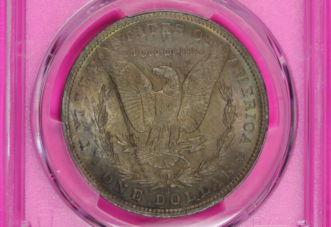 Toned 1883 O MS 62 Morgan Liberty Silver Dollar PCGS Certified Graded Slab  977