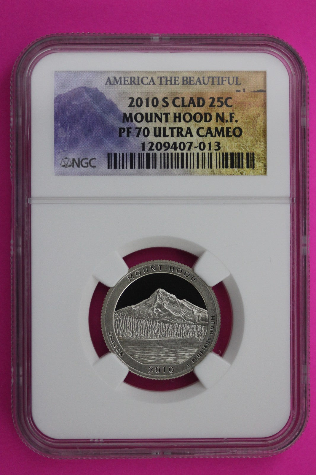 2010 S PF 70 Clad Quarter Mount Hood Park ATB NGC Graded Certified Slab 478