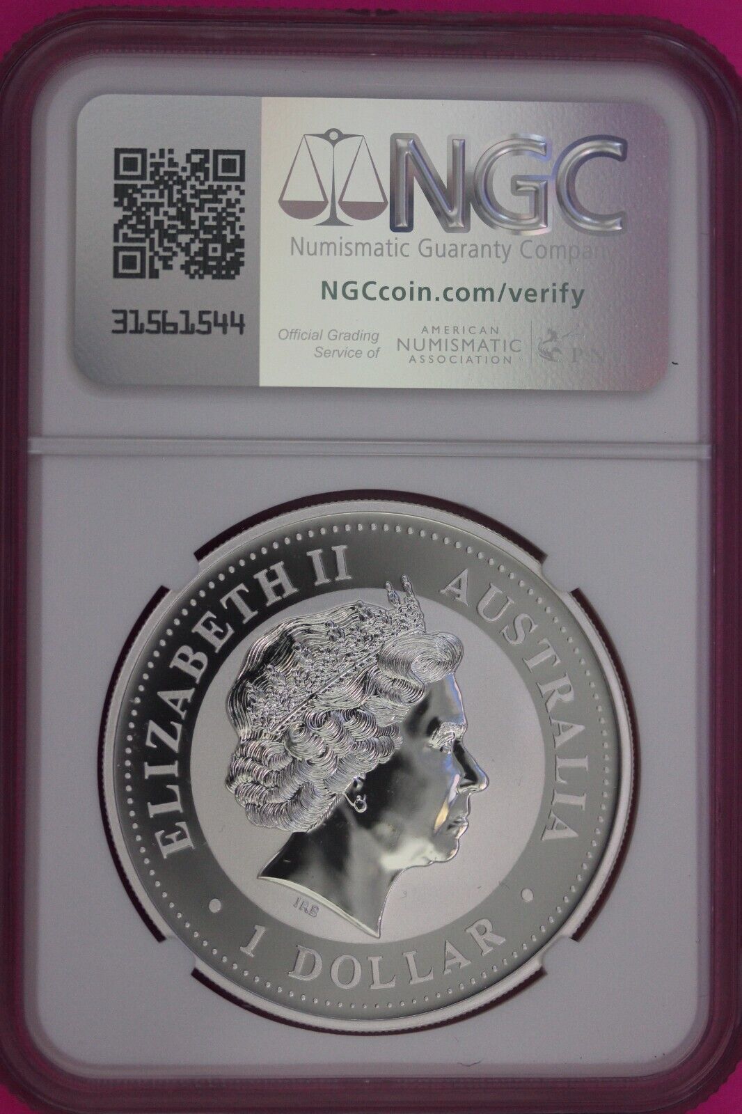2000 MS 70 Year Of The Dragon Australia Lunar NGC Certified Authentic Slab 829