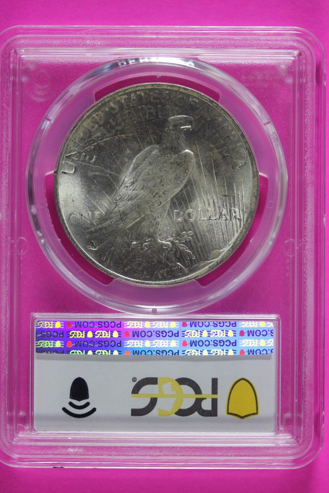 Toned 1922 P MS 64 Peace Silver Dollar PCGS Graded Certified Authentic Slab 926