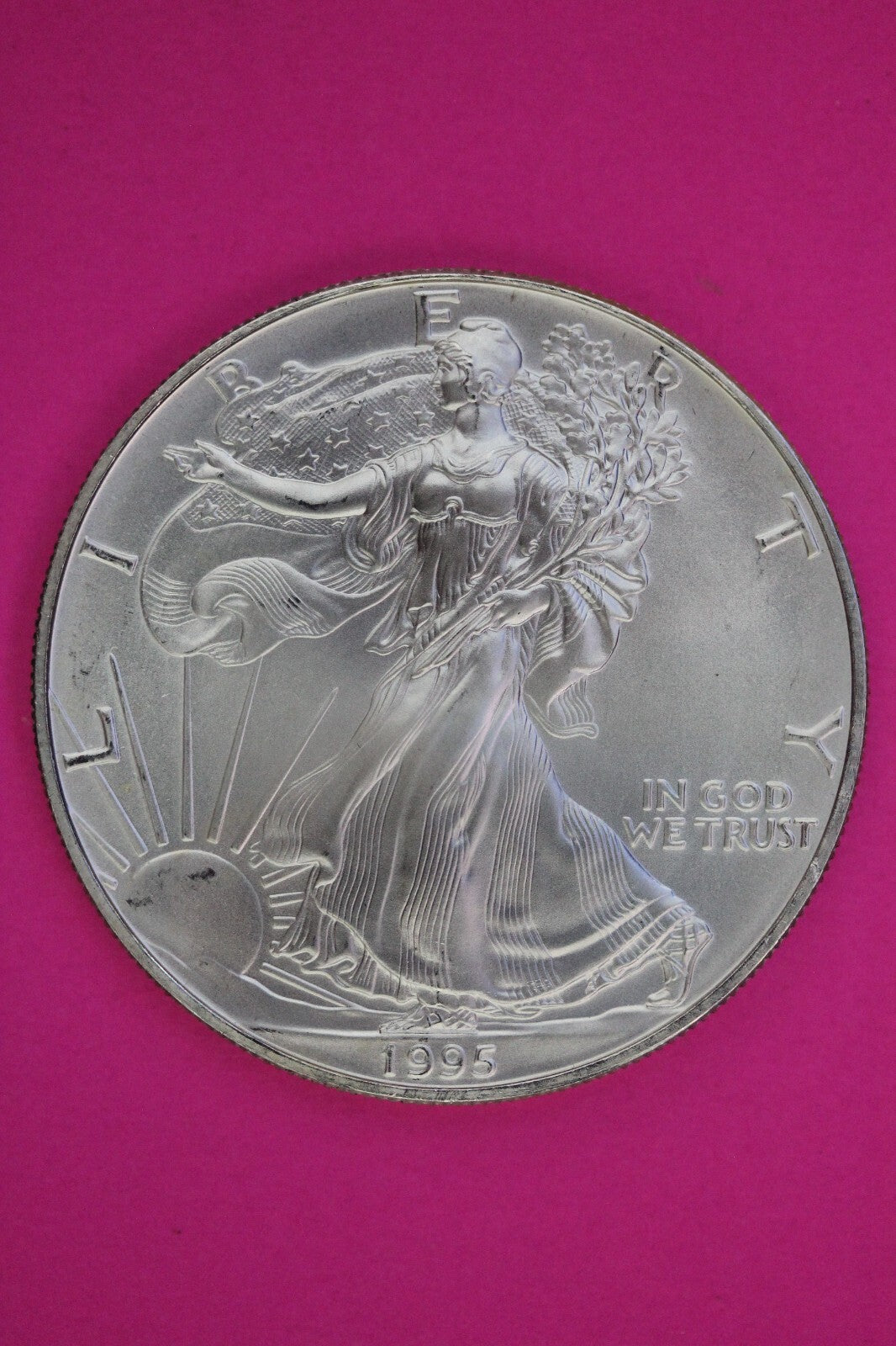 Key Date 1995 BU American Silver Eagle Key Date 1 Ounce 999 Exact Coin Shown 74