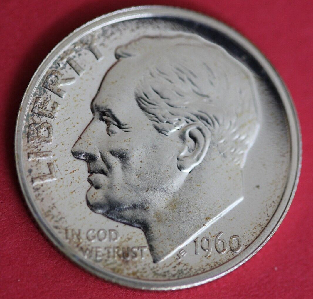 1960 Silver Proof Roosevelt Dime Exact Coin Shown 121