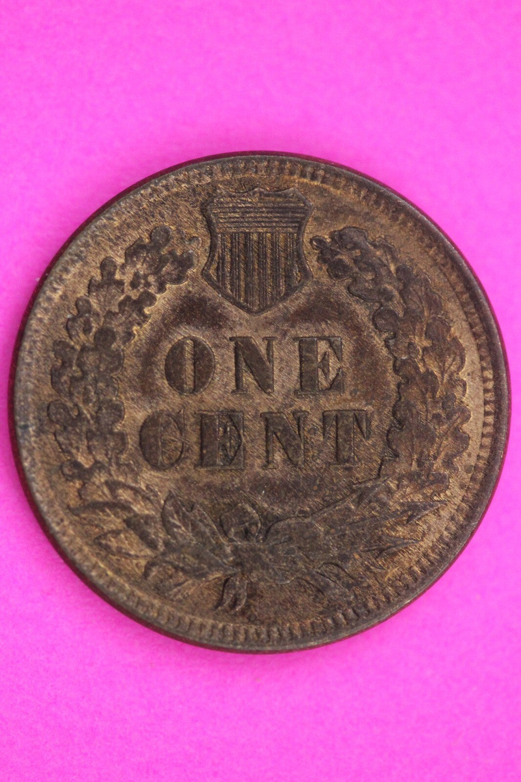 1907/7 RB Snow Indian Head Cent Key Date Coin Guaranteed Authentic Genuine 1091