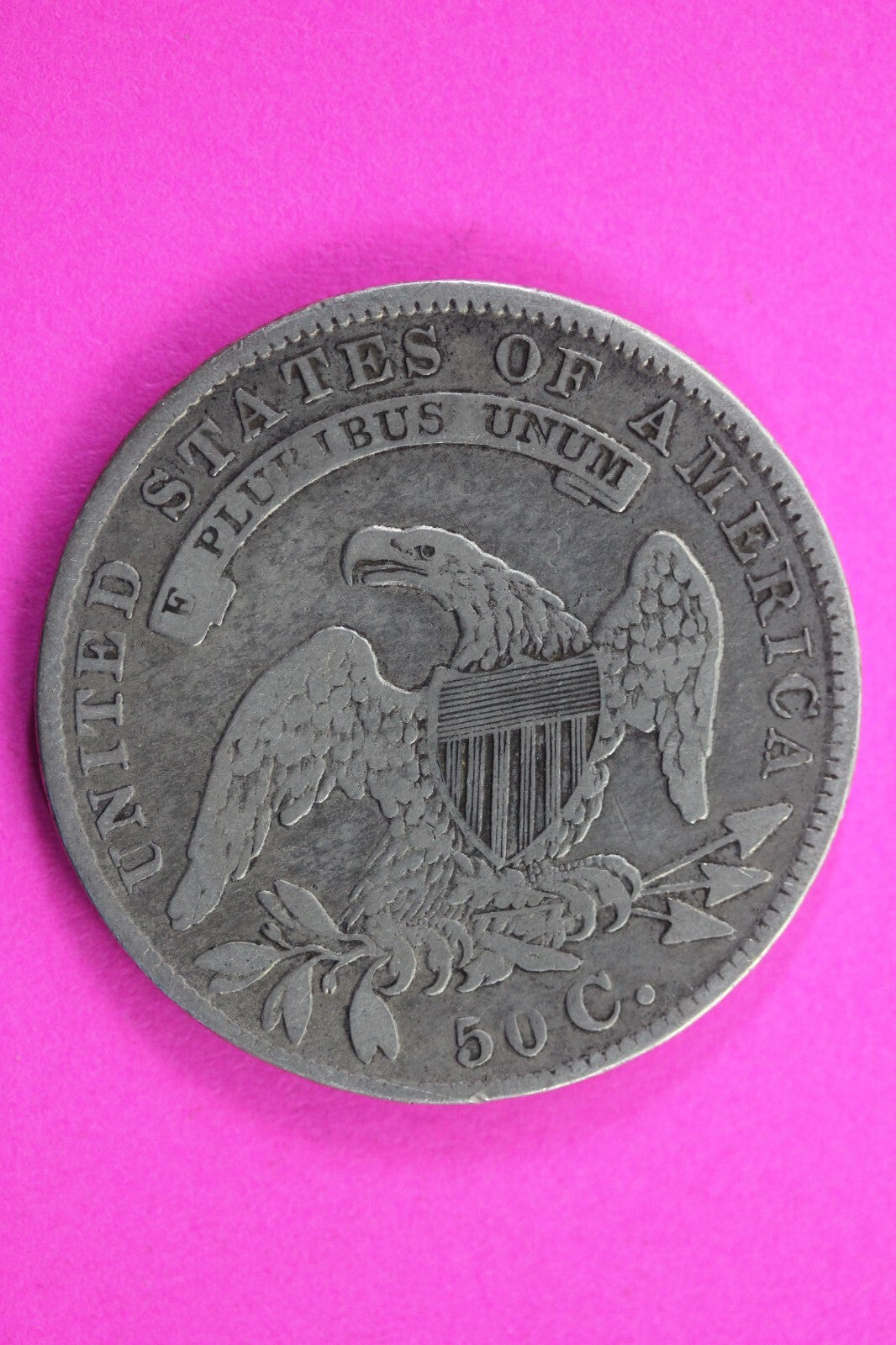 1836 Capped Bust Half Dollar Exact Coin In Pics Silver Rare Semi Key Date 16