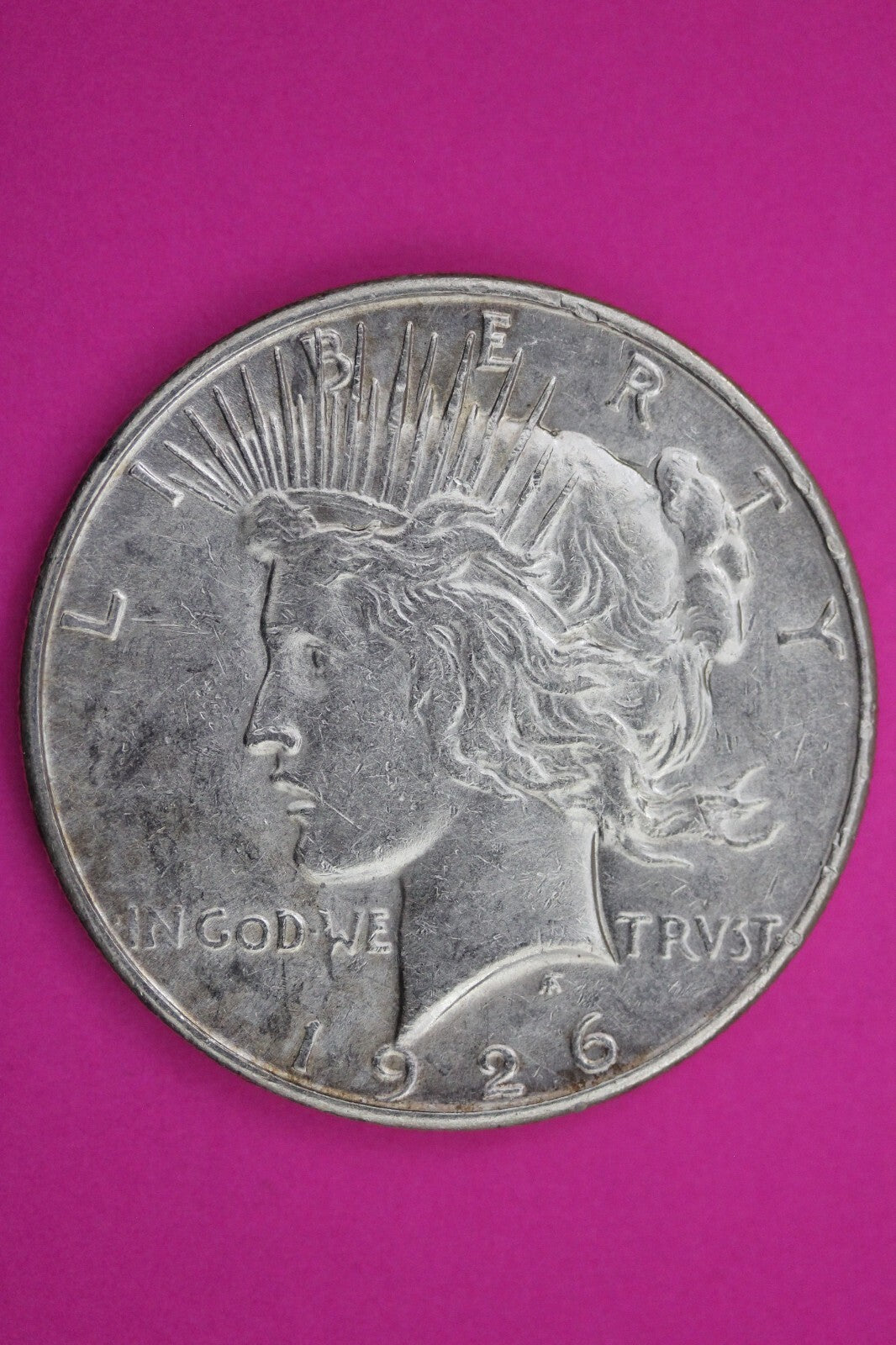 High Grade 1926 S Liberty Peace Silver Dollar San Francisco Mint Nice Luster 41