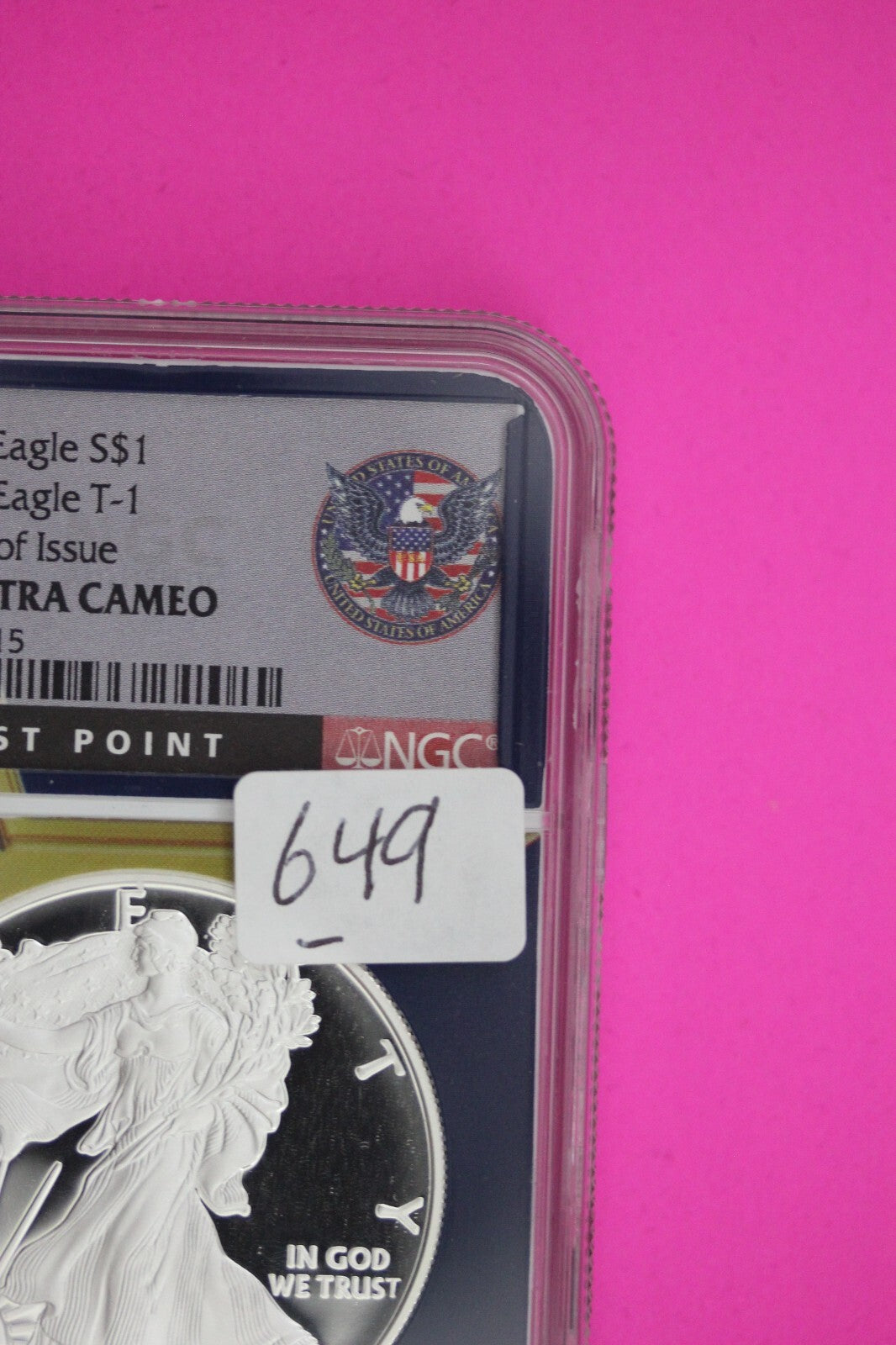 2021 W T1 PF 70 Silver Eagle West Point Mint NGC Certified Graded Authentic 649