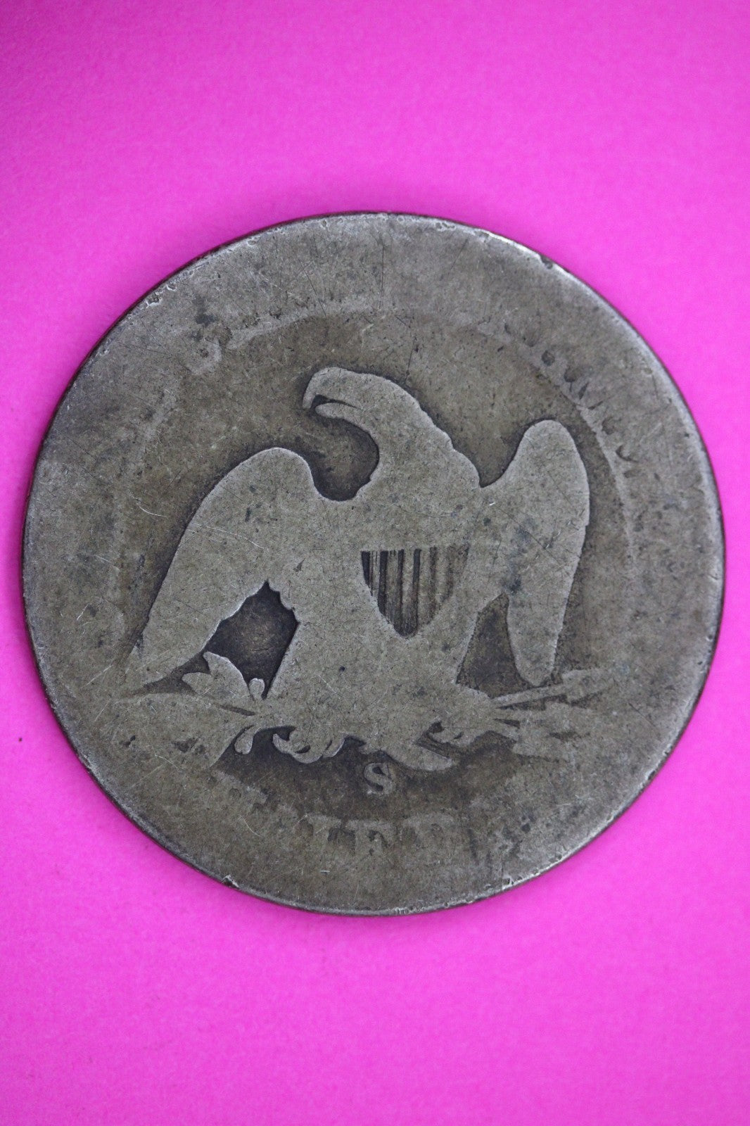 No Date Seated Liberty Half Dollar Silver Exact Coin Shown Low Grade Filler 2800