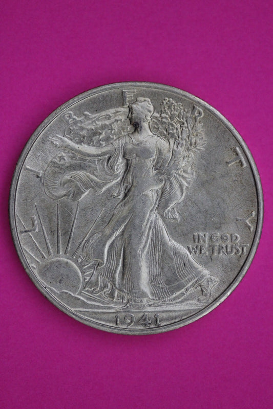 High Grade 1941 S Walking Liberty Silver Half Dollar Guaranteed Authentic 1340