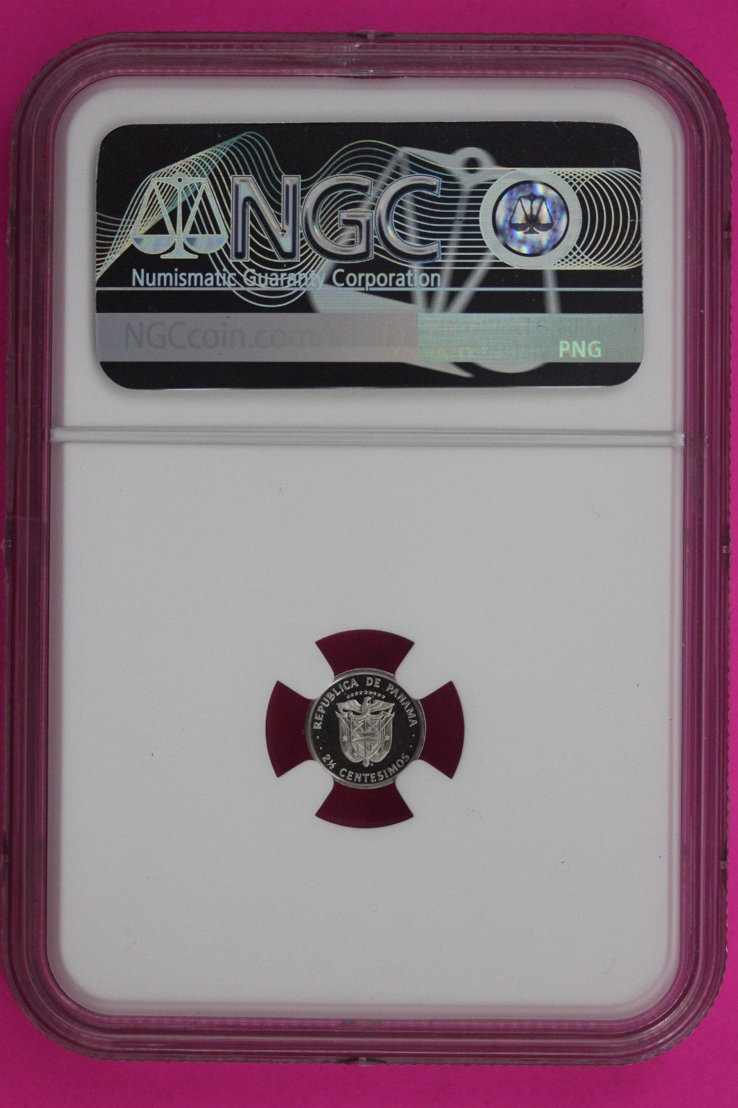 1977 Panama PF 69 Ultra Cameo Proof 2.5 Centesimos NGC Certified Graded 1333