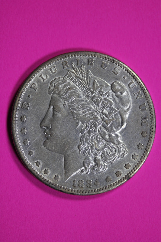 High Grade 1884 S Morgan Liberty Silver Dollar Key Date Coin San Francisco 83