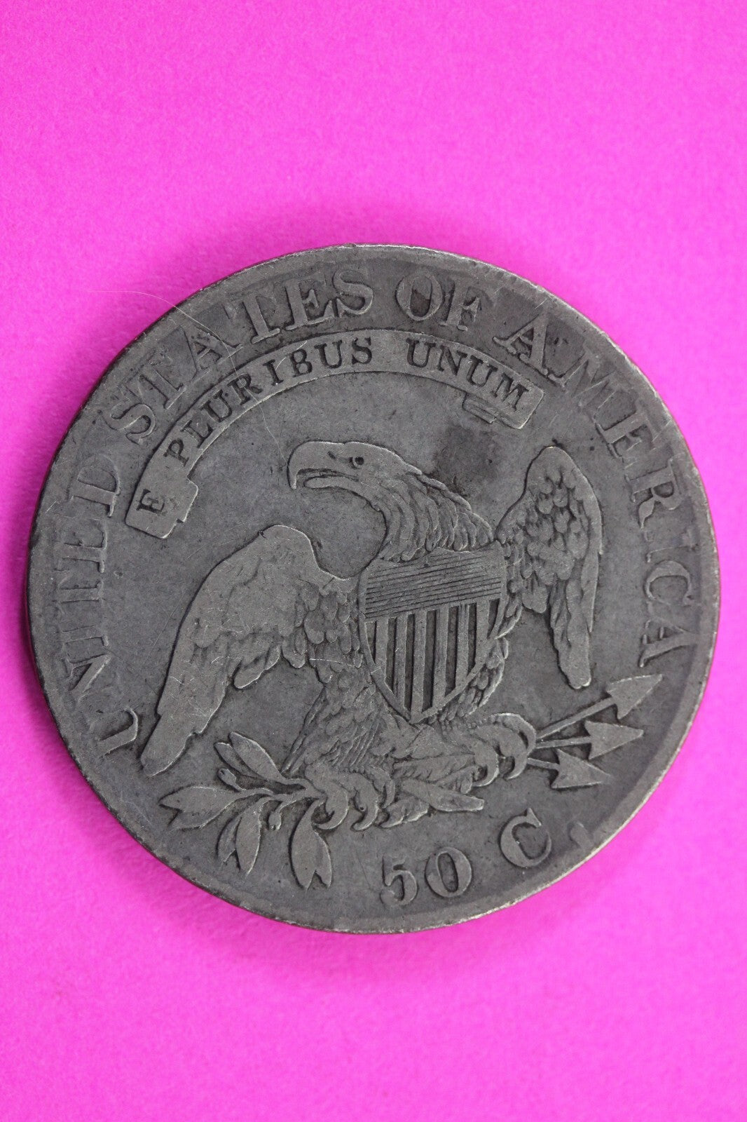 1825 Capped Bust Half Dollar Exact Coin In Pics Silver Rare Semi Key Date 06