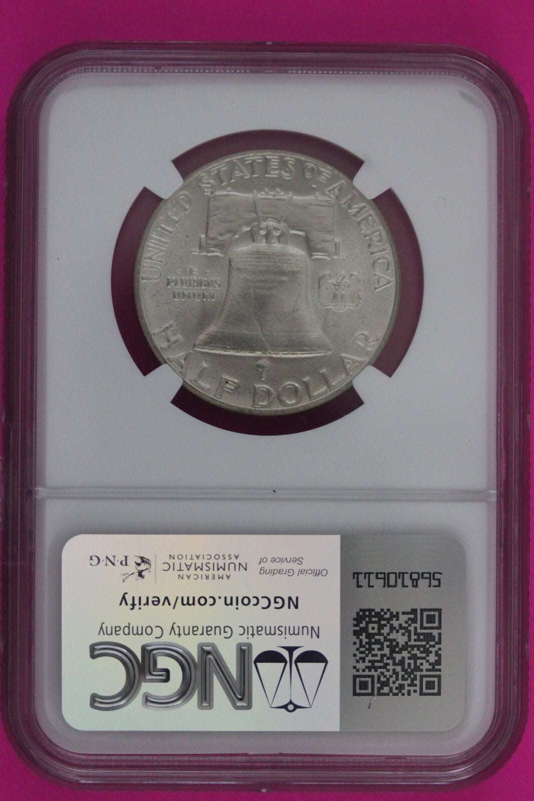 Full Bell Lines 1960 P MS 65 FBL Ben Franklin Half Dollar Silver Coin NGC 785