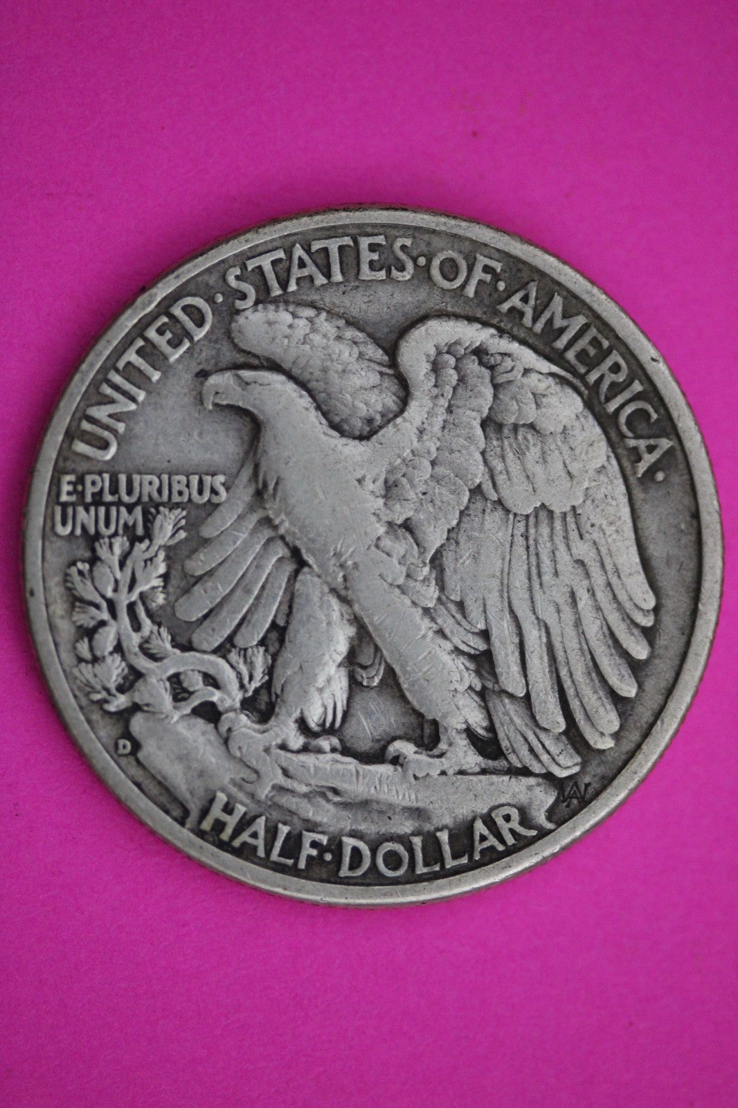 1938 D Walking Liberty Walker Half Dollar Coin Guaranteed Authentic Genuine 2424