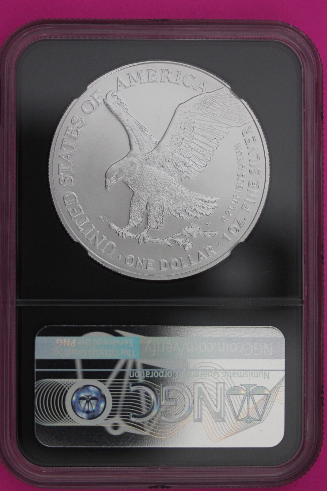 2022 MS 70 Silver Eagle David Ryder Coin NGC Certified Graded Authentic Slab 634