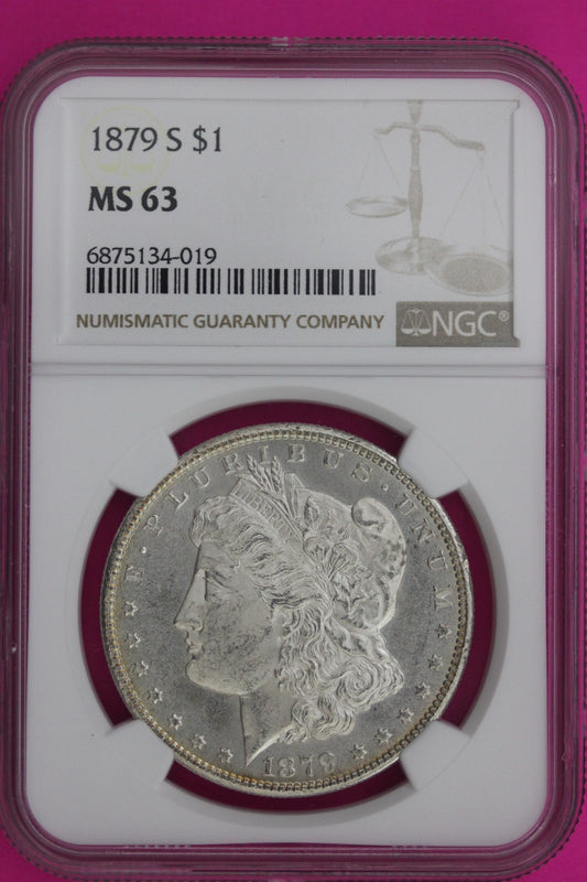 1879 S MS 63 Liberty Morgan Silver Dollar NGC Certified Graded Authentic 1094