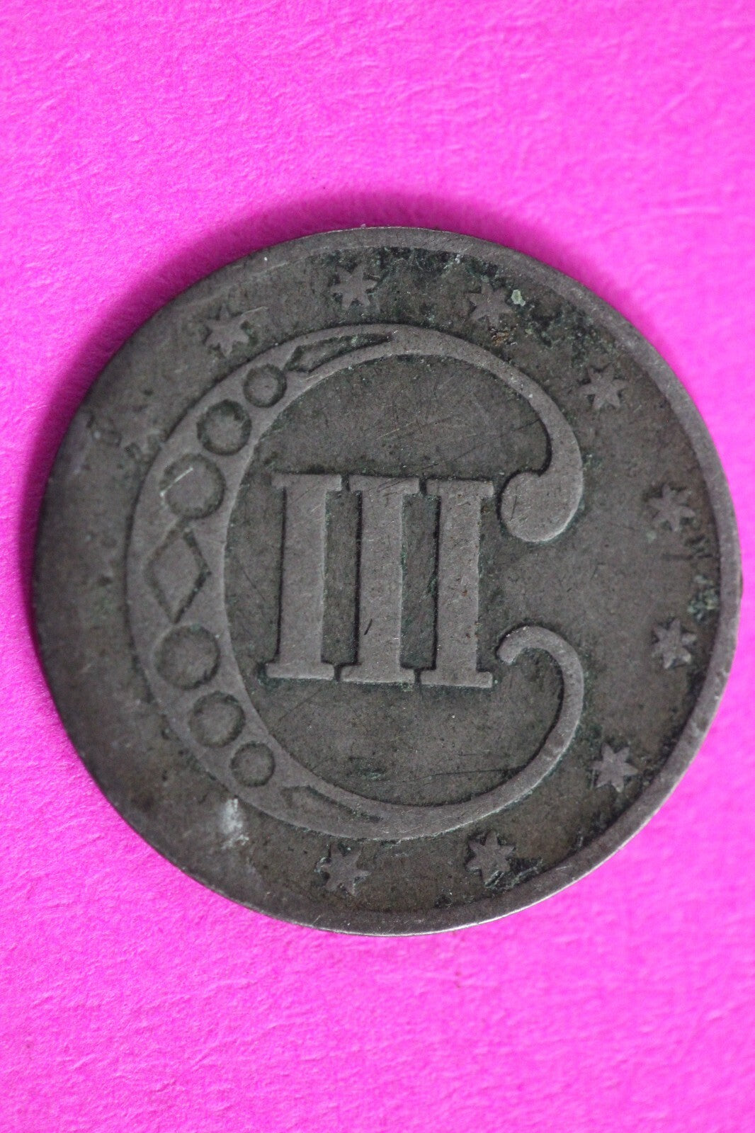 1853 Trime 3 Three Cent Silver Dime Exact Coin Shown In Pics Key Date 61