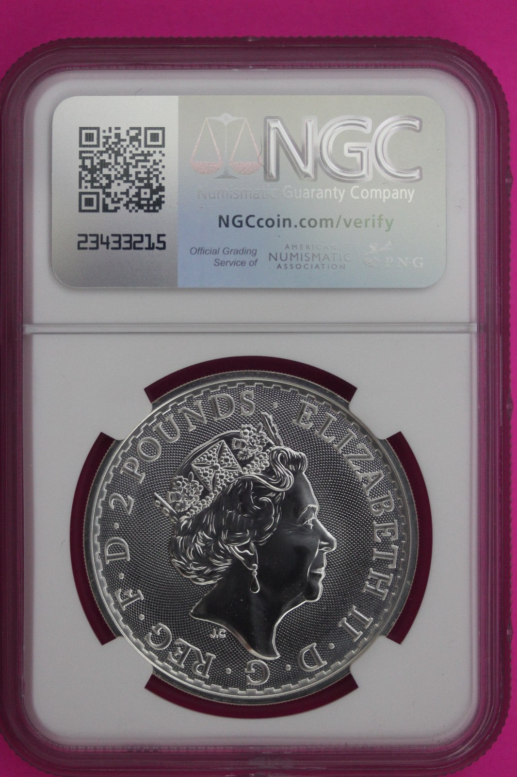 2017 MS 69 Great Britain £2 Britannia 20th Anniversary Privy NGC Graded 866