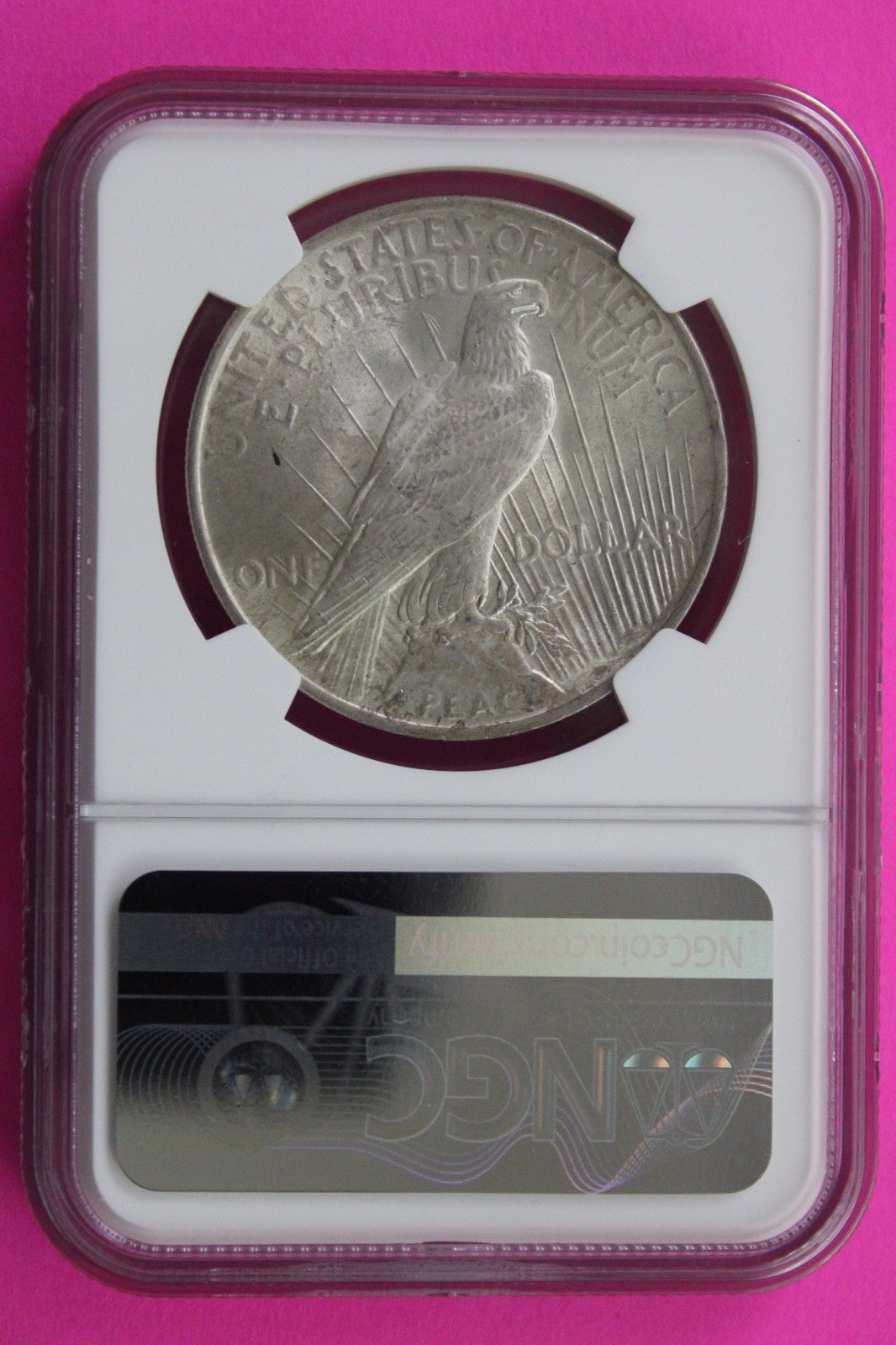 1922 P MS 63 Liberty Peace Silver Dollar NGC Certified Graded Authentic 712