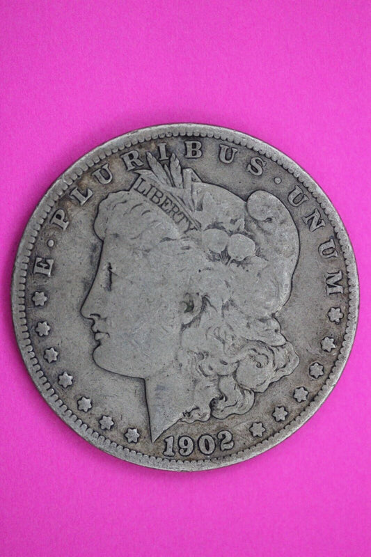 1902 S Morgan Lady Liberty Silver Dollar San Francisco Semi Key Date Coin 343