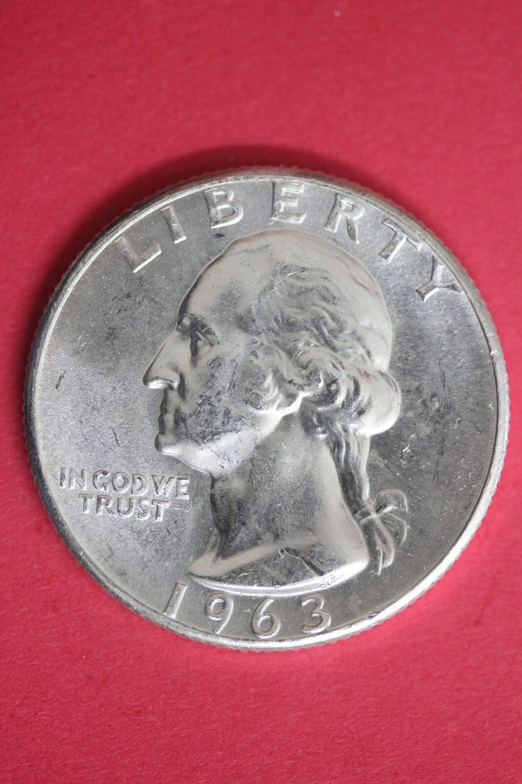 1963 Uncirculated Type B Reverse George Washington Quarter Exact Coin OCE 136