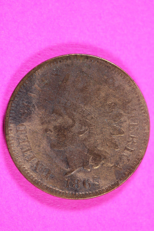 1865 Indian Head Cent Penny Scarce Early Type You Get Exact Coin Pictured 305