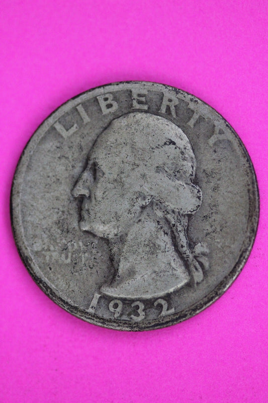 1932 S George Washington Silver Quarter Guaranteed Autthentic Genuine Coin 1477