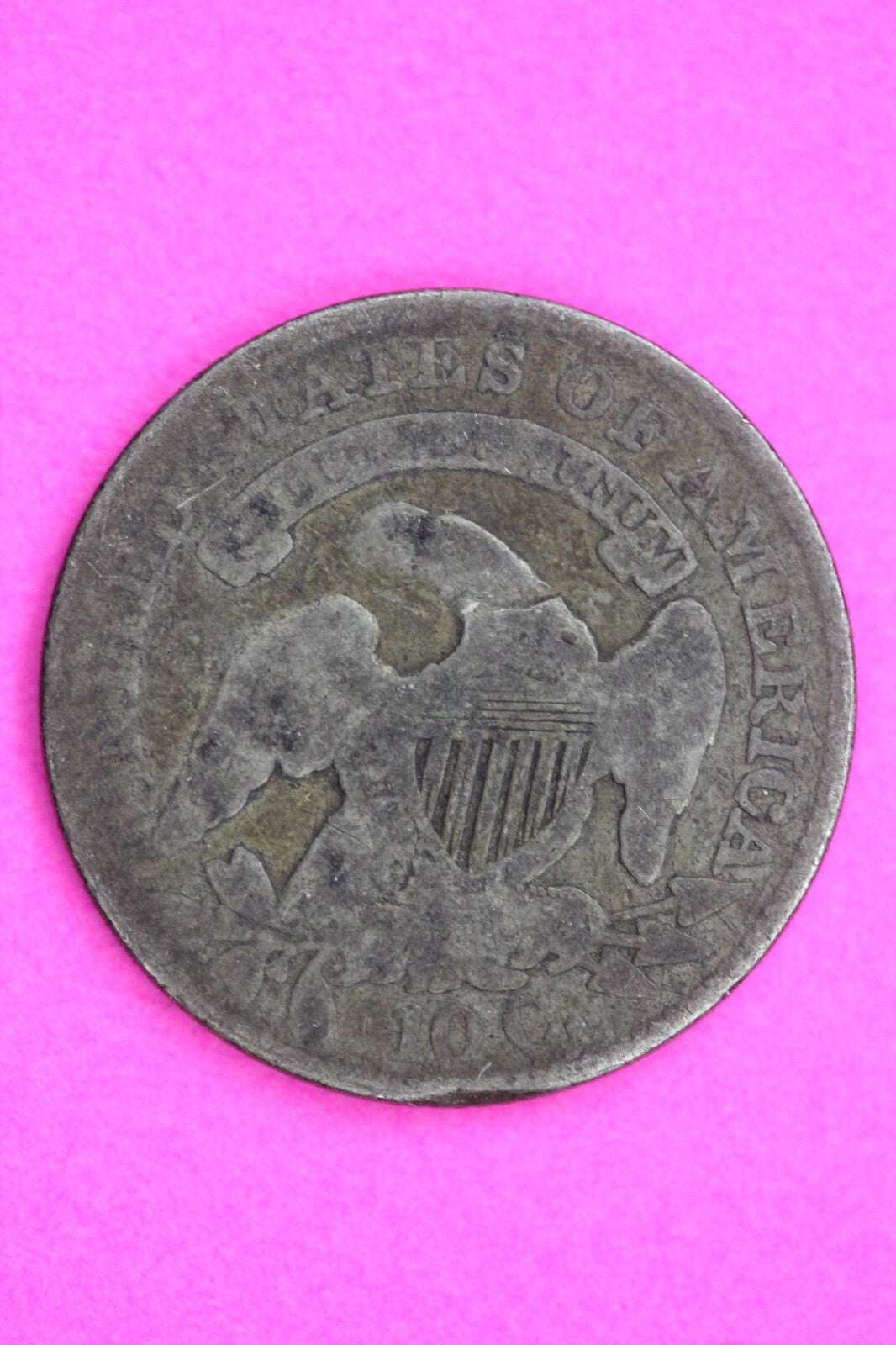 1835 Bust Capped Dime Lady Liberty Silver Coin Guaranteed Authentic Genuine 1299