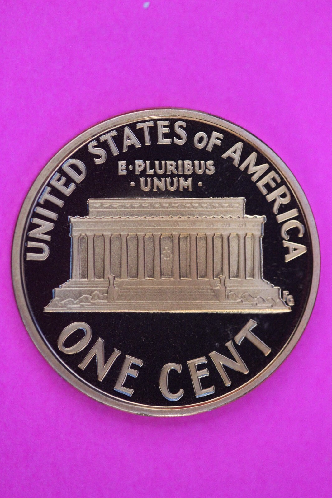 Gem Proof 2007 S Ultra Deep Cameo Lincoln Memorial Cent Same Coin In Pics TOM12