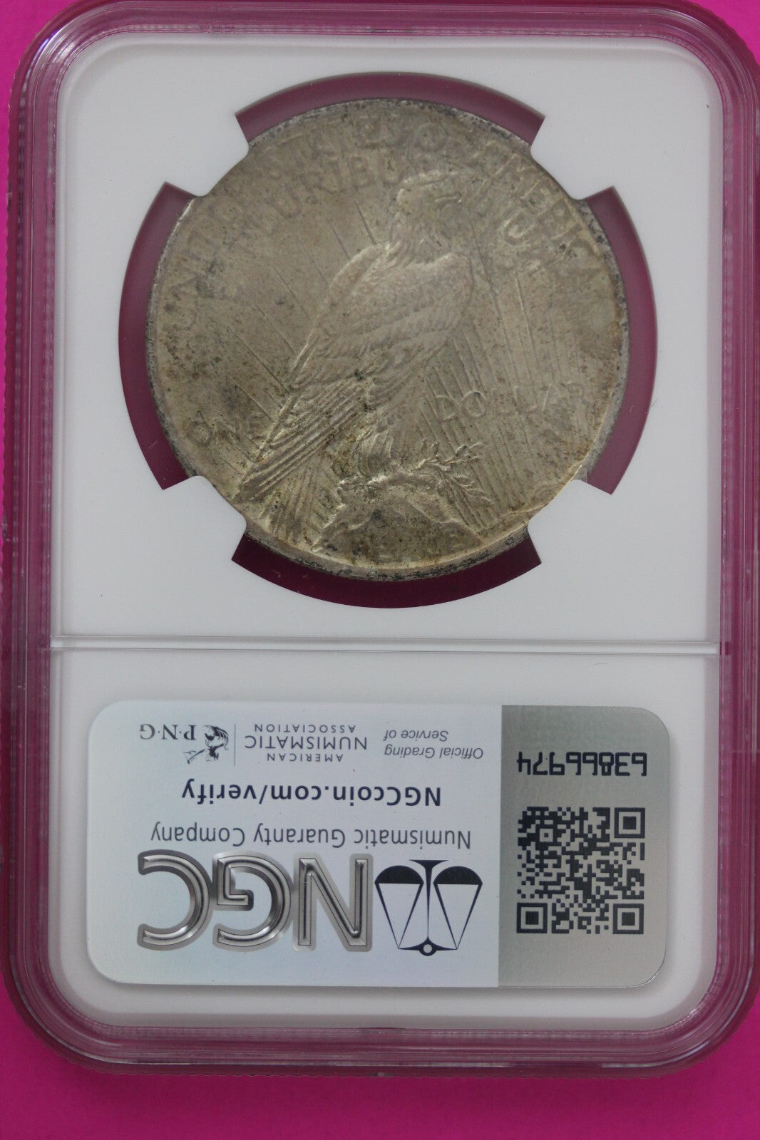 1924 P MS 63 Liberty Peace Silver Dollar NGC Certified Graded Authentic Coin 706