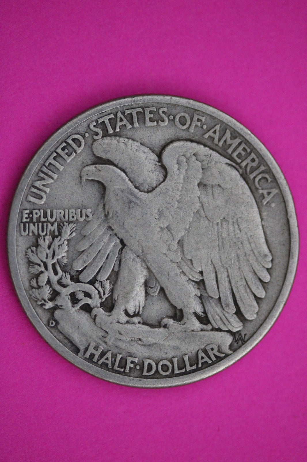 1938 D Walking Liberty Walker Half Dollar Coin Guaranteed Authentic Genuine 2427