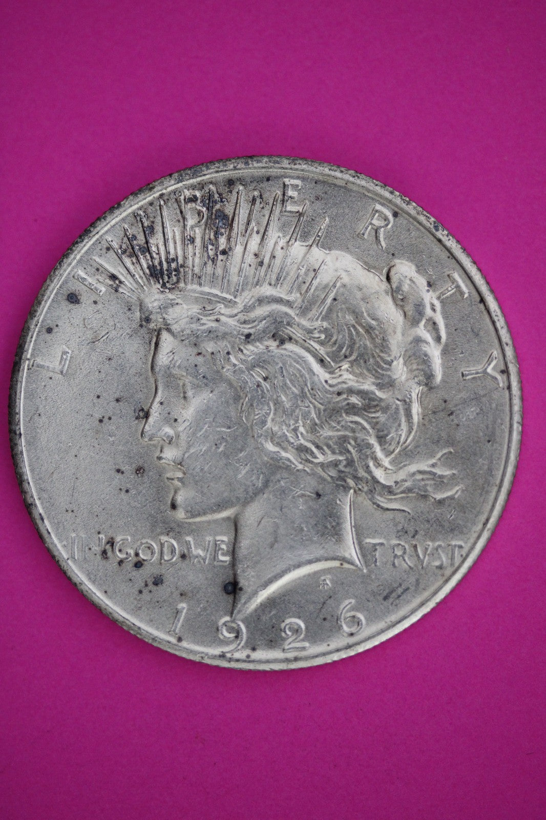 High Grade 1926 P Peace Silver Dollar LIberty Coin Authentic & Genuine 2628