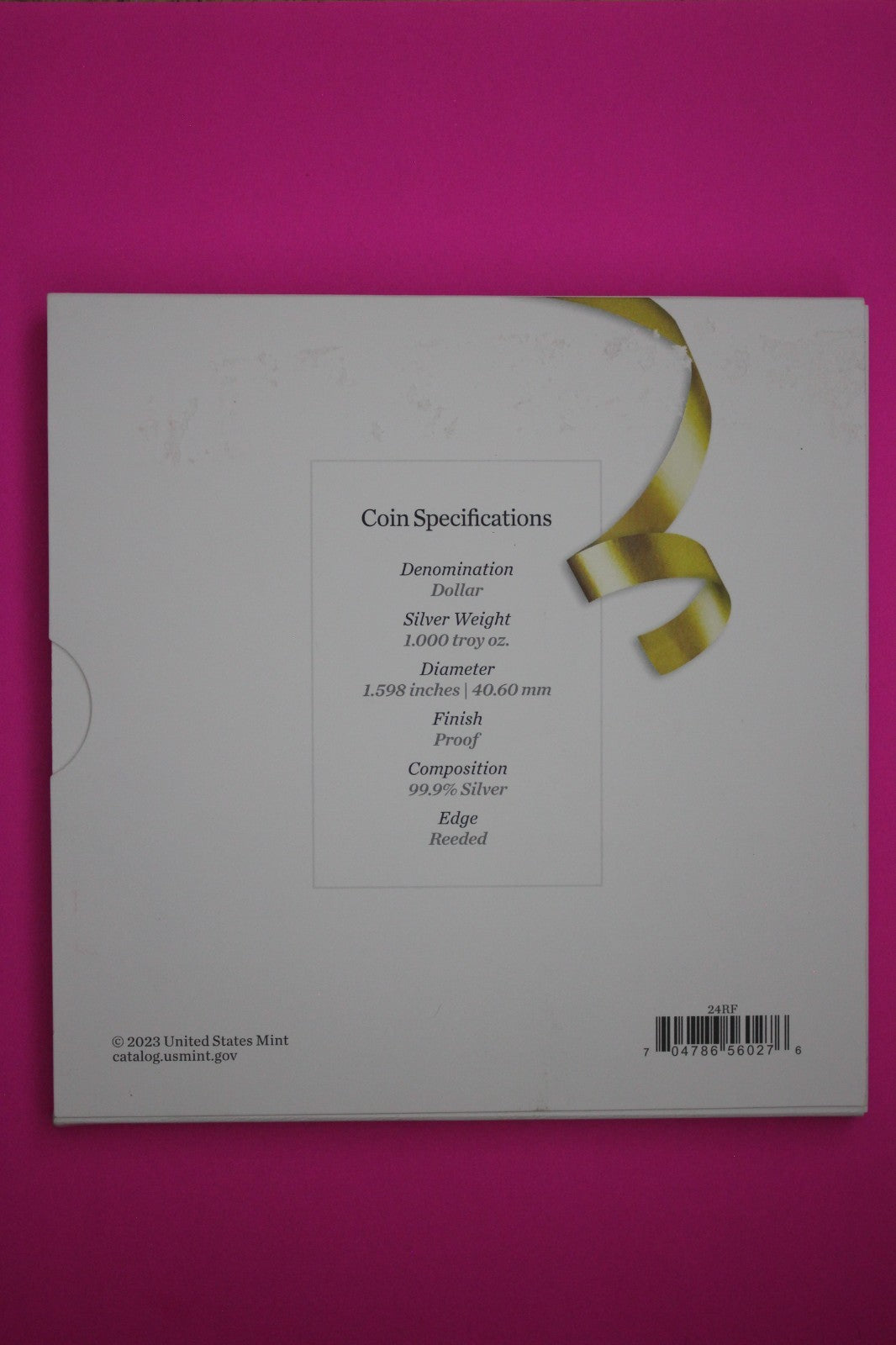 Gem 2024 S Congratulations U.S. Mint Set Proof Deep Cameo Silver Eagle COA 9063