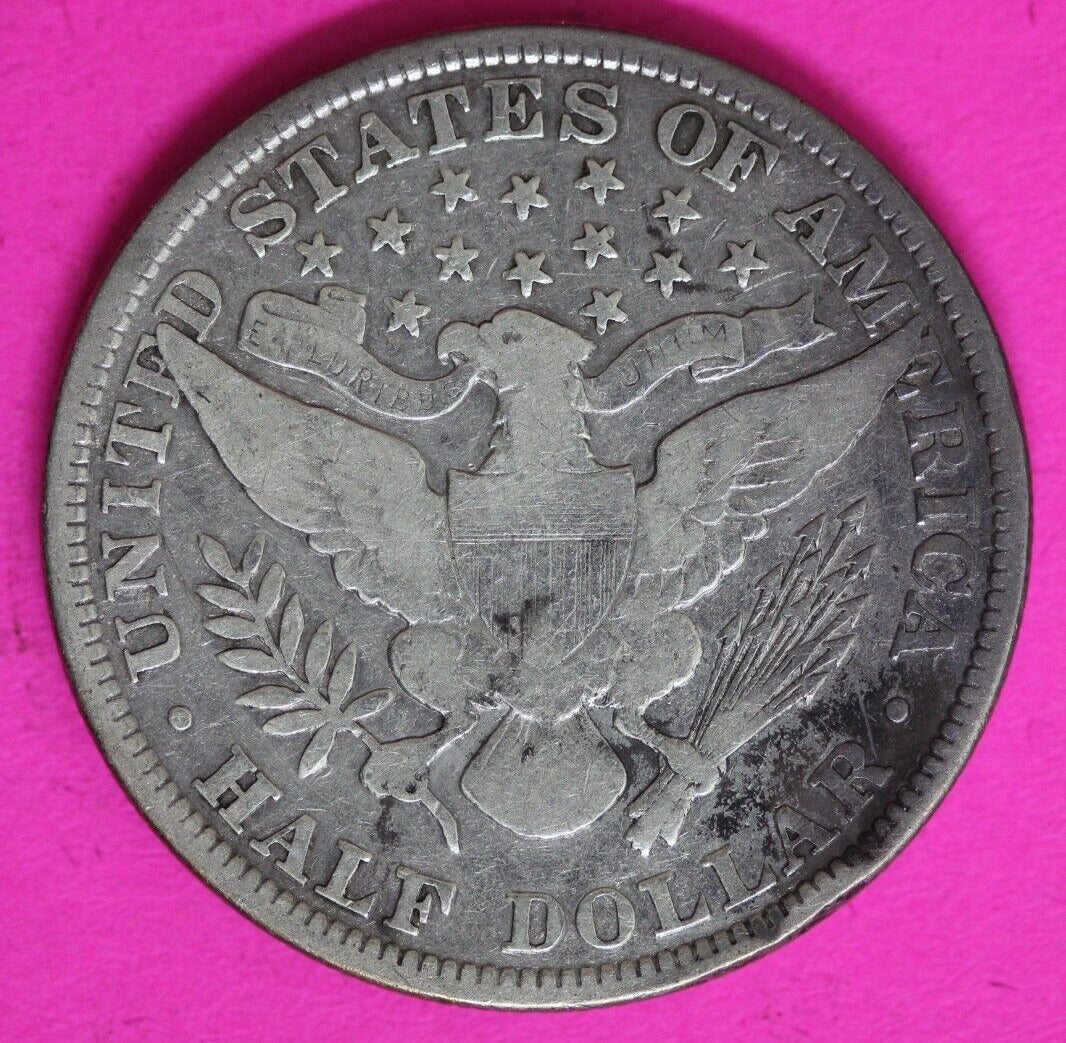1898 P Barber Liberty Half Dollar Scarce Semi Key Date Coin Philadelphia 110