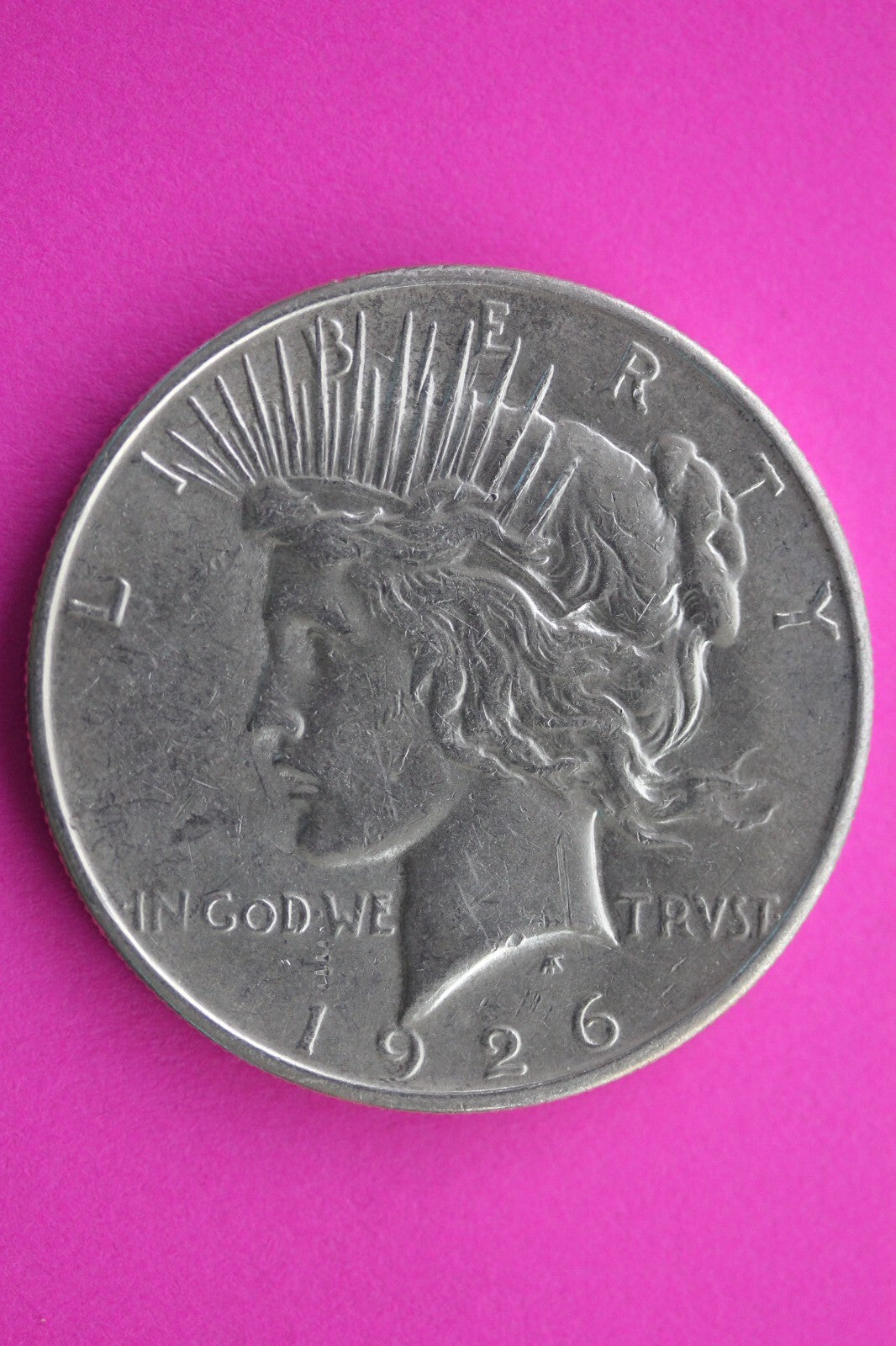 High Grade 1926 S Peace Silver Dollar LIberty Coin Guaranteed Authentic 0361N