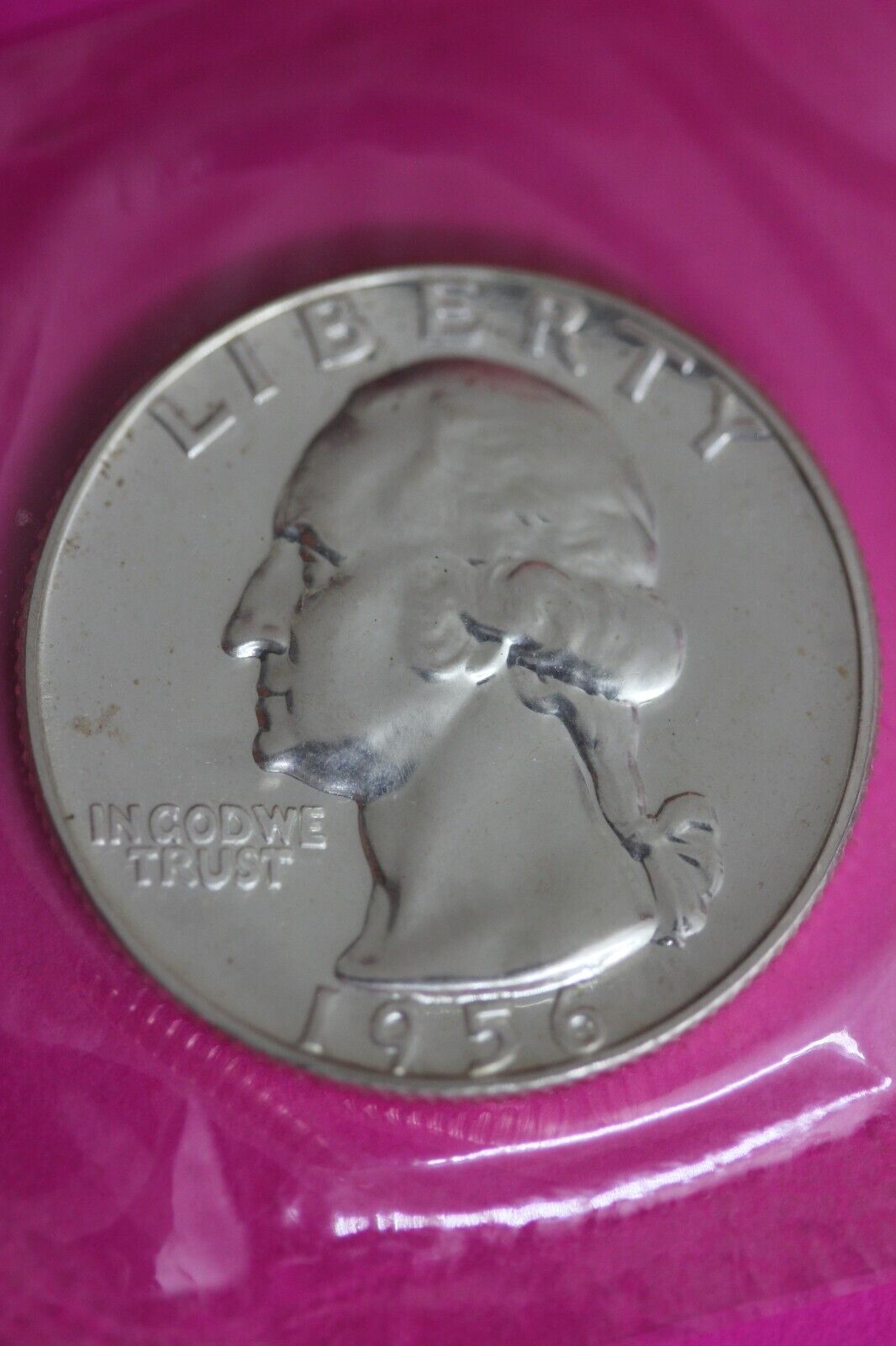 Proof 1956 George Washington Quarter In Mint Cello Exact Coin Shown Tom 01