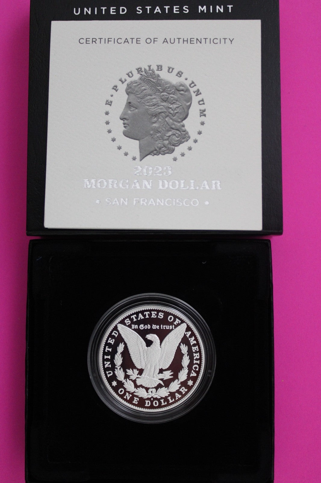 Gem Deep Cameo Proof 2023 S Morgan Silver Dollar .999 Mint Box COA 6050