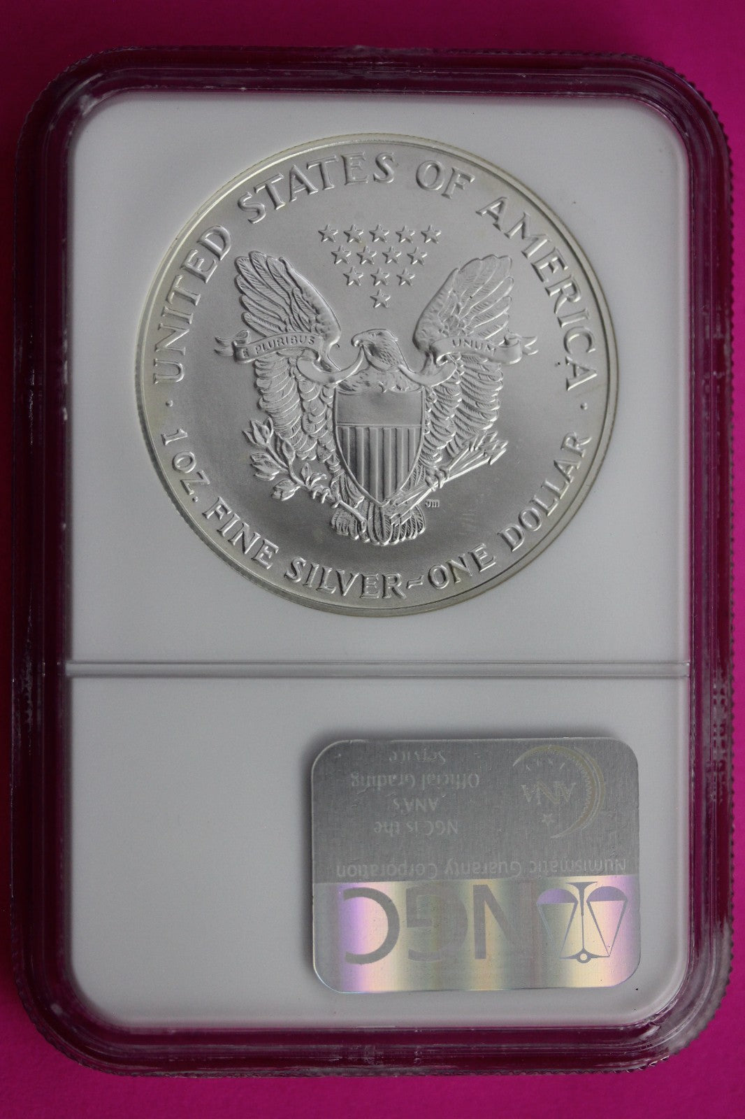 1993 MS 69 Silver Eagle 1 OZ .999 Silver NGC Certified Authentic Graded 674