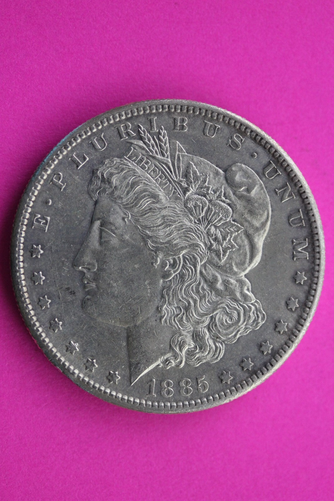 Hi Grade 1885 S Morgan Lady Liberty Rare Date Silver Dollar Authentic Coin 0376N