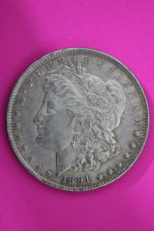 1891 CC Morgan Silver Dollar Coin Guaranteed Authentic USA American Seller 1984