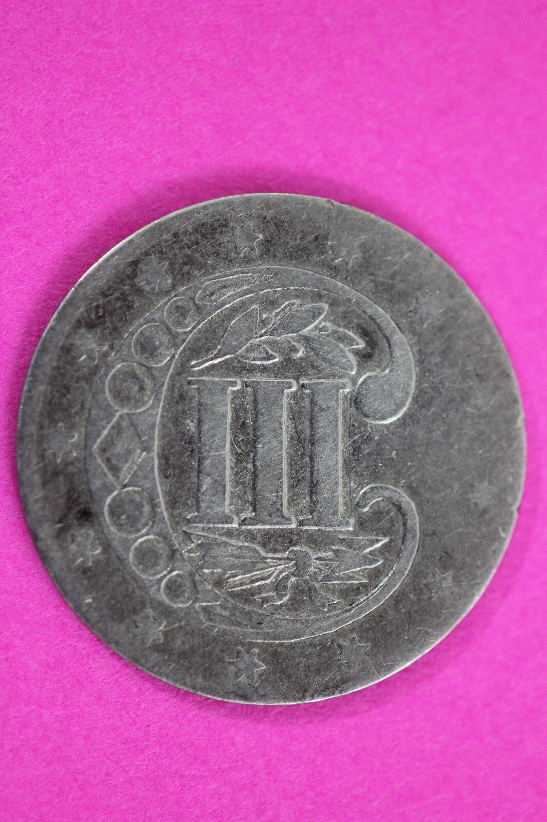 1857 Trime 3 Three Cent Silver Dime Exact Coin Shown In Pics Semi Key Date 116