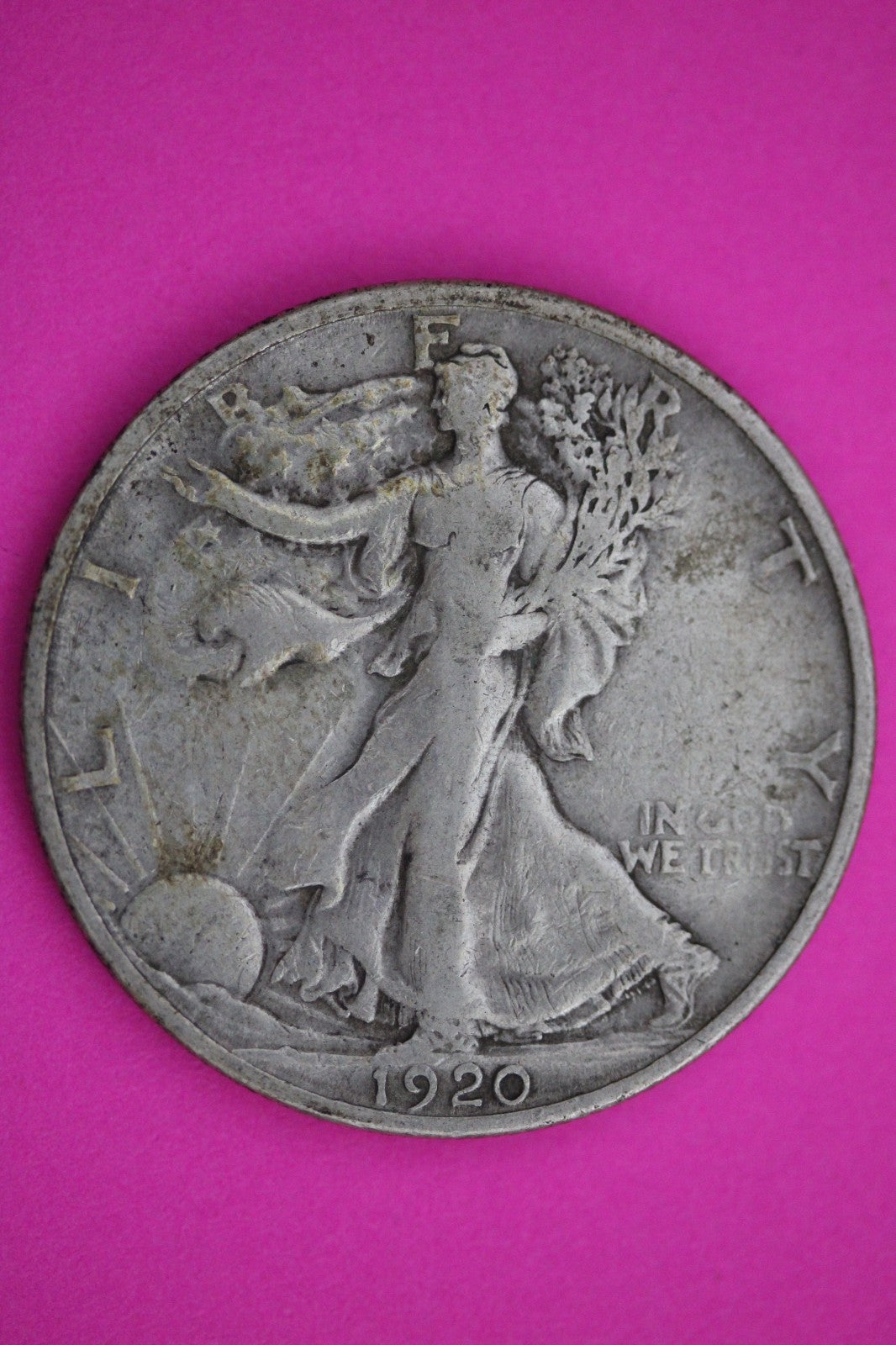 1920 S Walking Liberty Walker Half Dollar Coin Guaranteed Authentic Genuine 2421