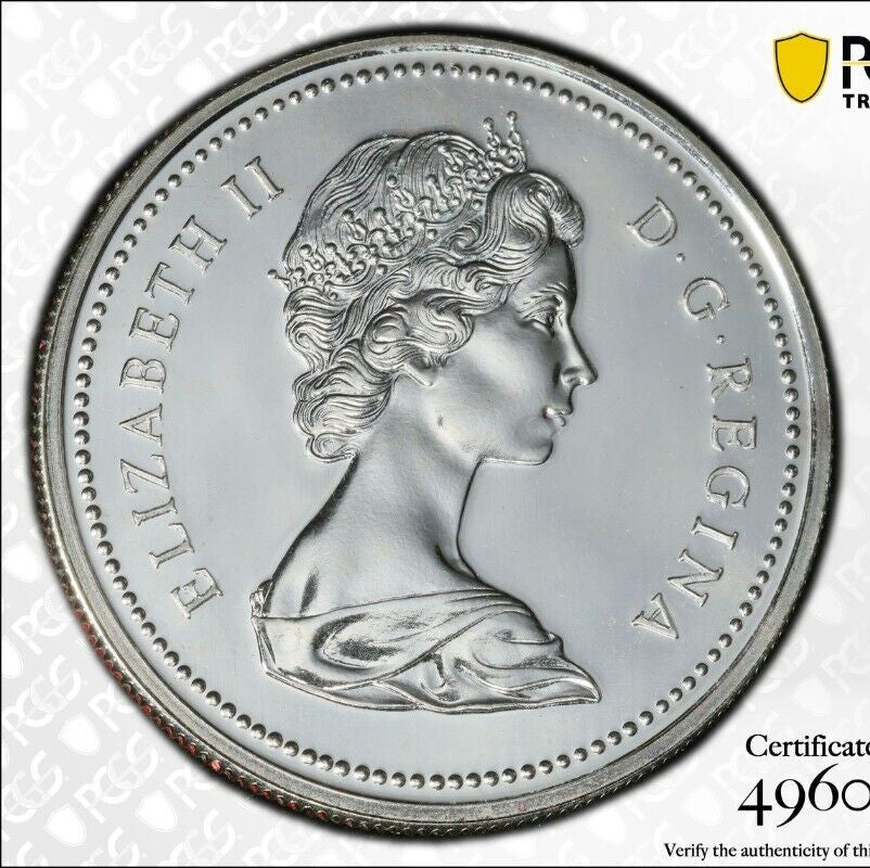 Golden Toned 1973 SP 65 Canada RC Mounted Police Silver Dollar PCGS Graded 739