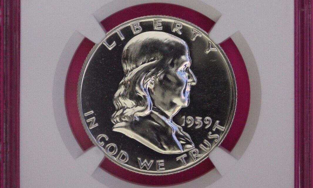 1959 PF 68 Ben Franklin Half Dollar NGC Graded Certified Authentic Slab 901