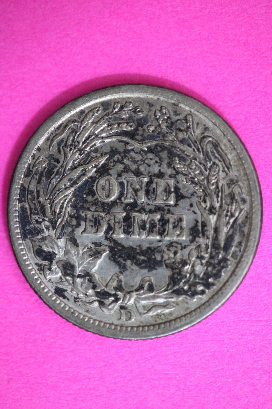 High Grade 1908 D Barber Liberty Dime Semi Key Date Silver Coin Denver Mint 85