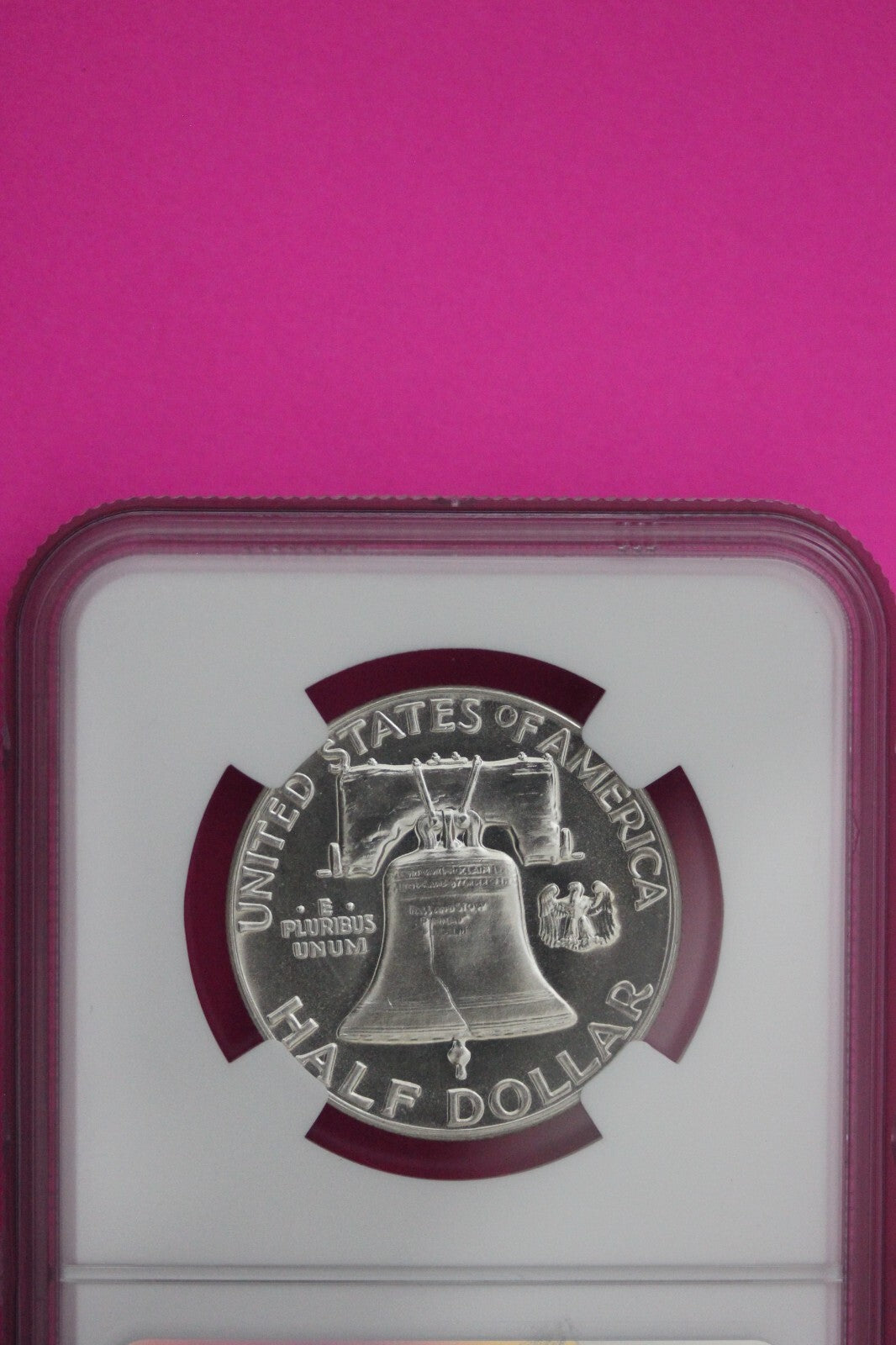 1955 PF 66 Ben Franklin Silver Proof Half Dollar NGC Graded Certified Slab 826