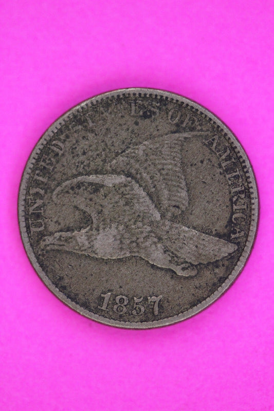 1857 Flying Eagle Cent Penny You Get The Exact Same Scarce Coin In Pics 155