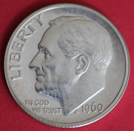 1960 Silver Proof Roosevelt Dime Exact Coin Shown  29