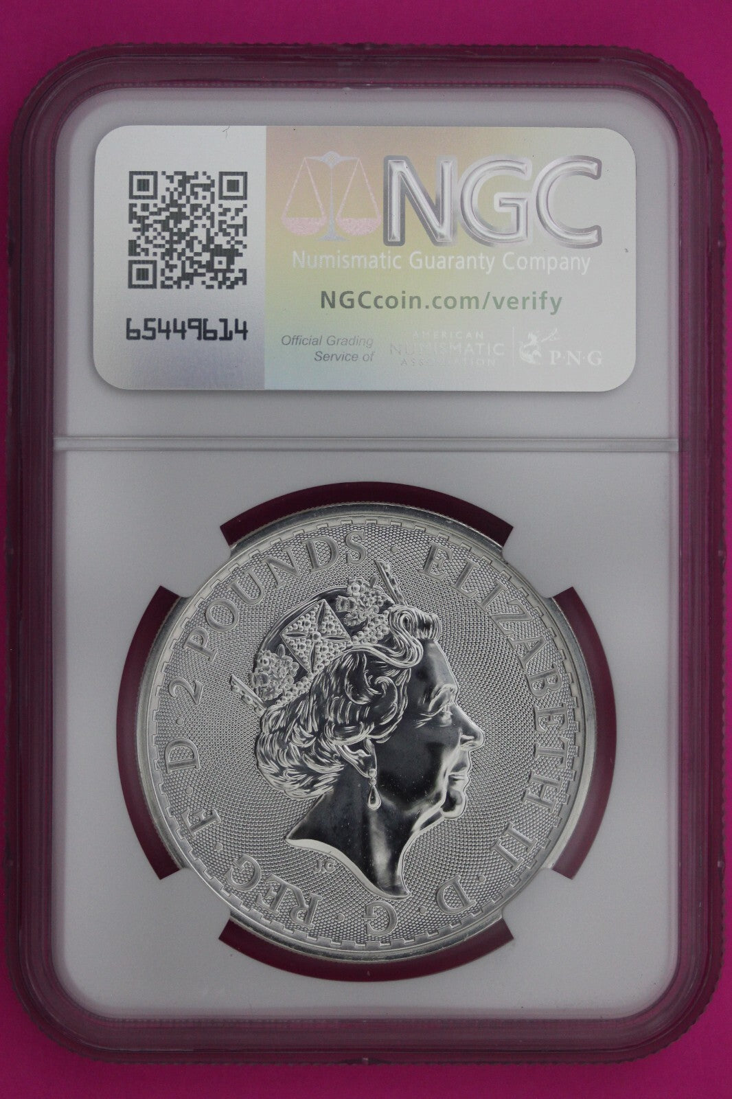 2017 MS 69 Great Britain £2 Britannia 20th Anniversary Privy NGC Graded Slab 894